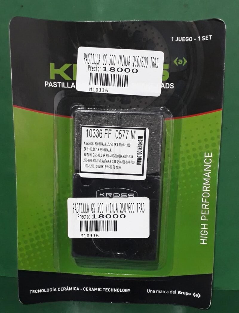 PASTILLA DE FRENO GS 500 / NINJA 250 ( KROSS)