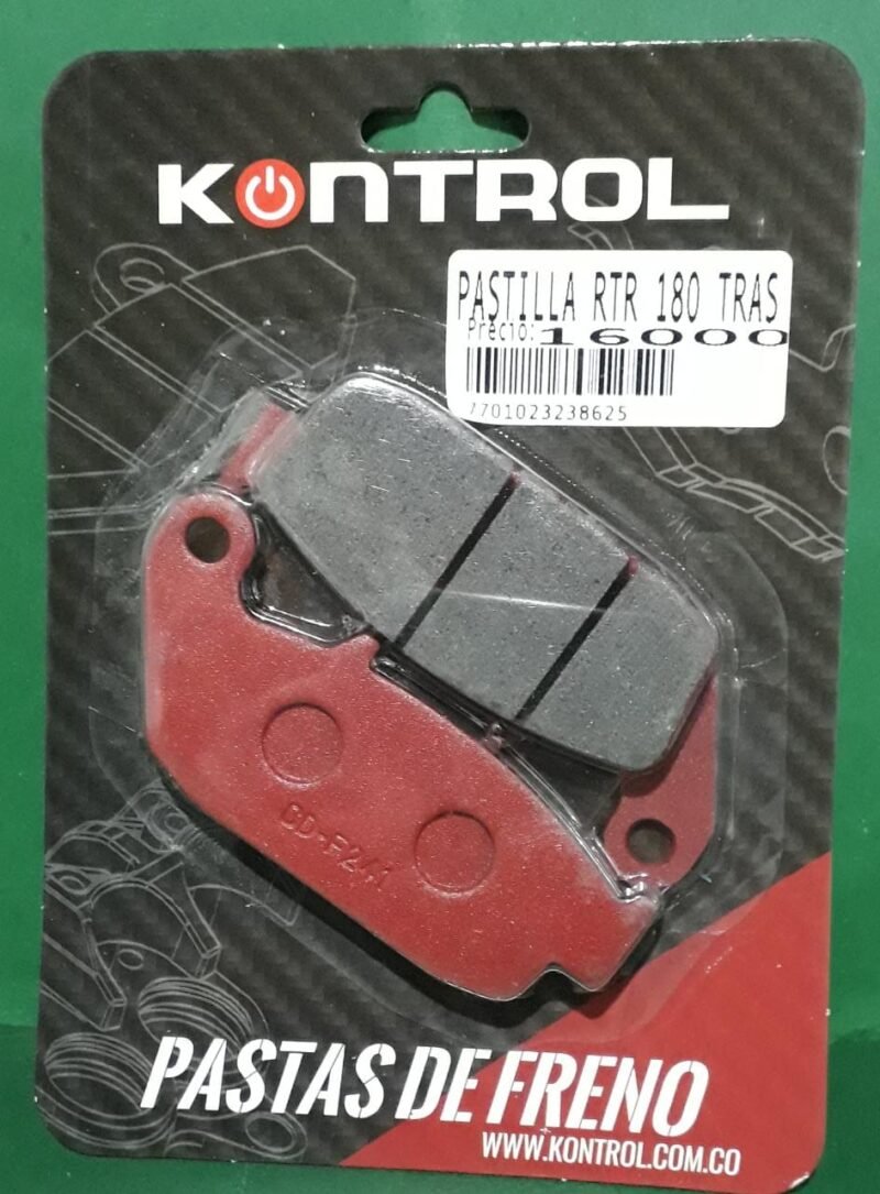 PASTILLA RTR 180 TRASERA (KONTROL)