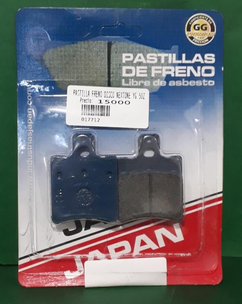 PASTILLA FRENO DISCO NEXTONE YG 50 Z