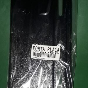 PORTA PLACA  PLANO ALUMINIO (NEGRO)