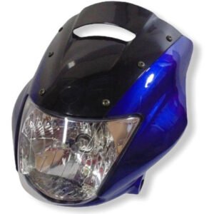 COMBO FAROLA +  CARENAJE CON VISOR YBR 125 SS ( INDA ) AZUL